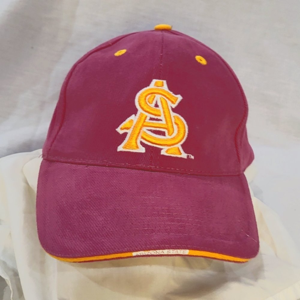 Arizona State Sun Devils Cap Unisex Maroon Flex Fit 3D Embroidery & Sparky Logo